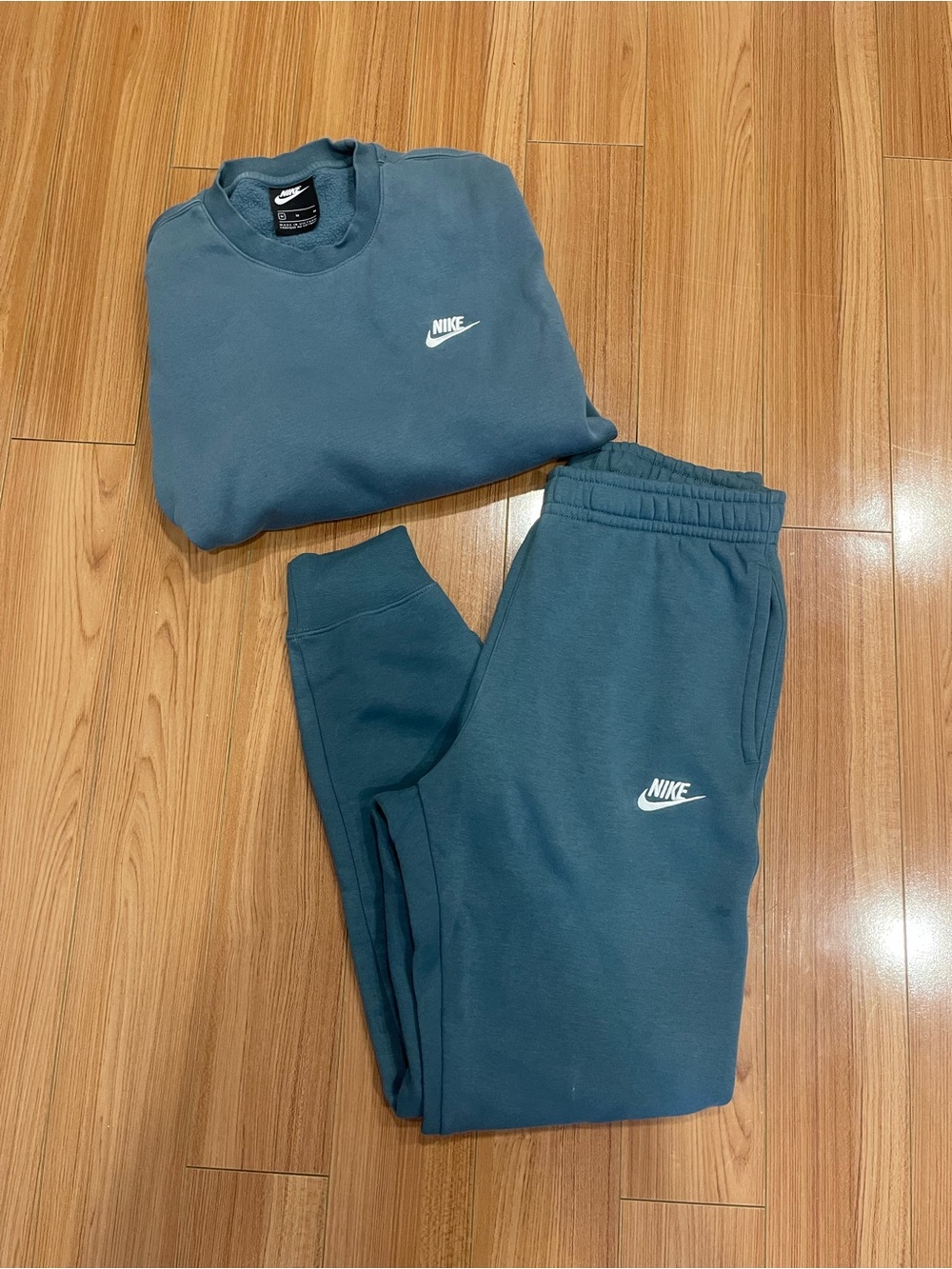Nike Light Blue Fleece Crewneck Sweatshirt